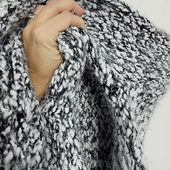 Buffalo David Bitton Women Black White Long Sleeve Knit Pullover Sweater Size S - Picture 6 of 14